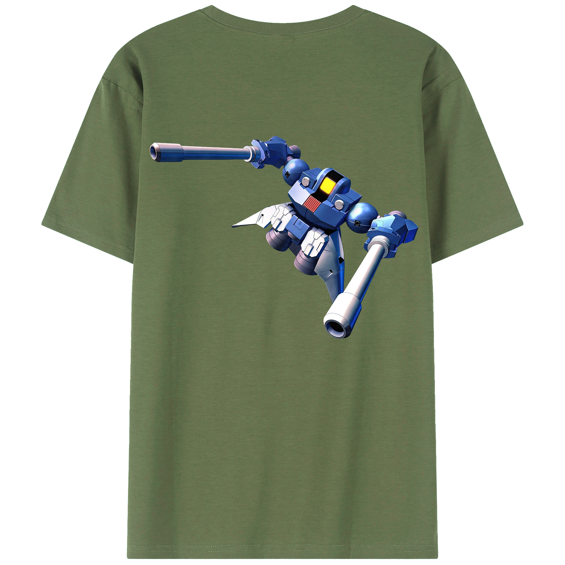 （画像用） 機動戦士ガンダム Mobile Suit Gundam 綿100％ メンズ半袖Tシャツ（バックプリント） 通気性